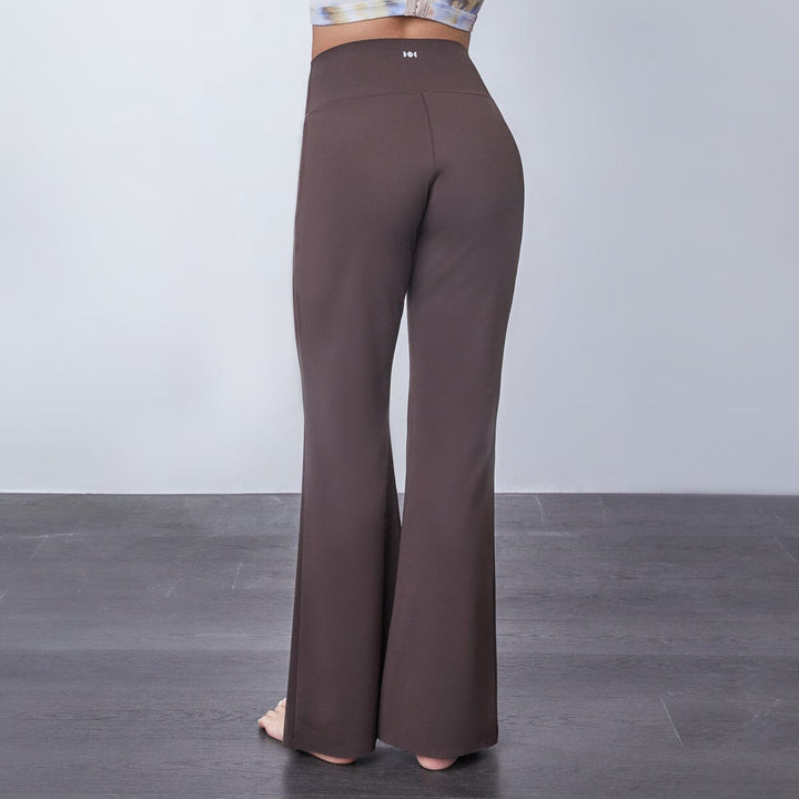 HOW- Effortless Mid-Waist Kick Flare Full length Sports leggings Leggings Her own words SPORTS