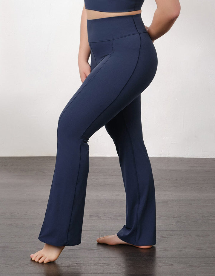 (out of stock) HOW- EFFORTLESS Medium Waist Kick Flare Full length Sports leggings Leggings Her own words SPORTS