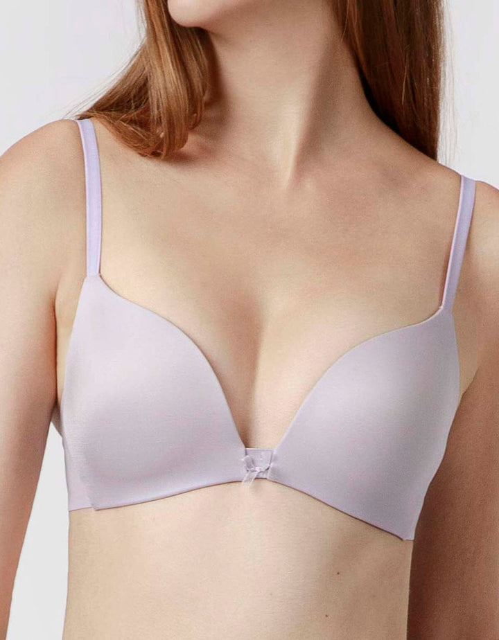 Non Wire Push Up Bra Bra Her own words Crystal Lilac 70A 