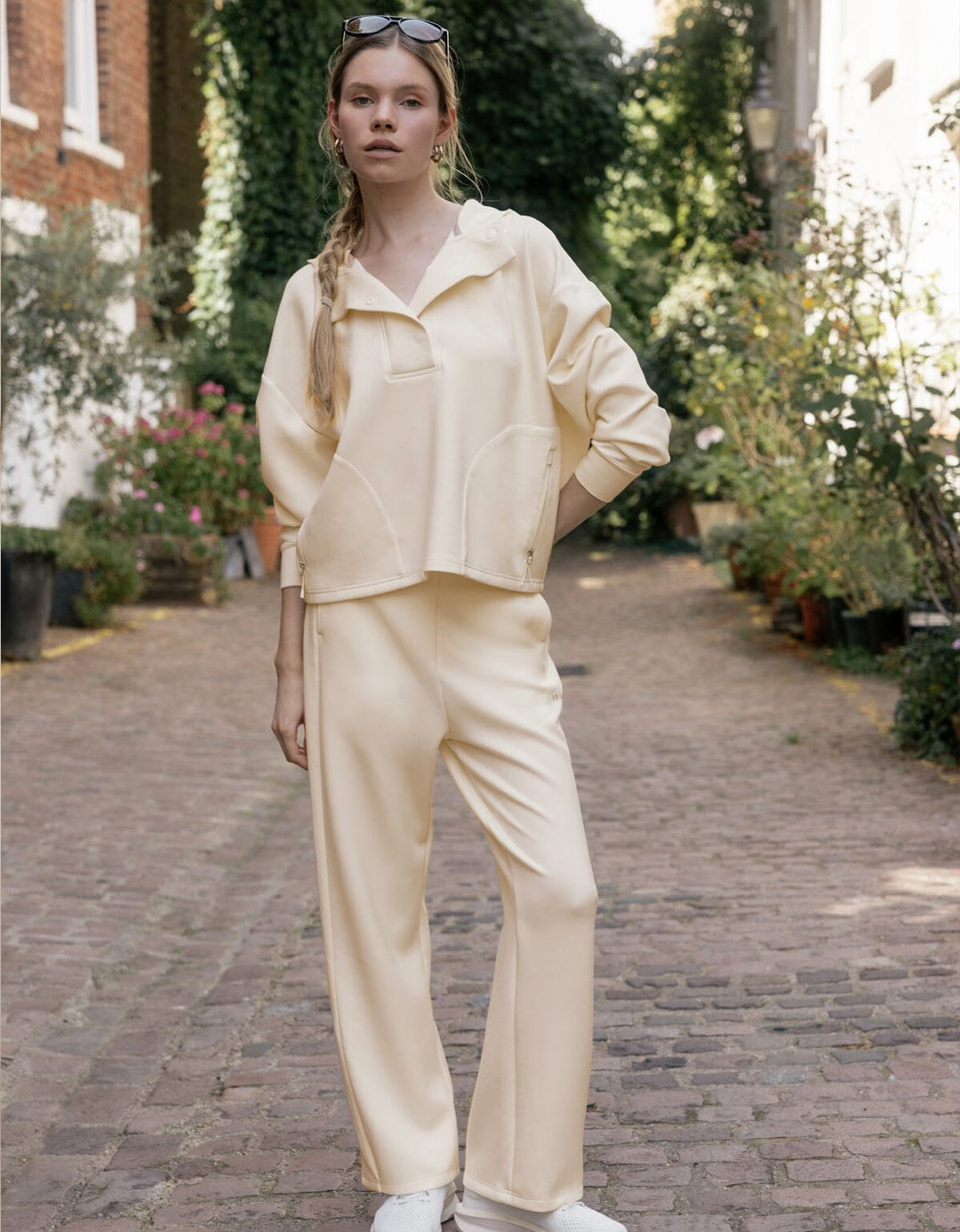 High Waist Straight Leg Full Length Pants Wide Leg Her own words SPORTS 