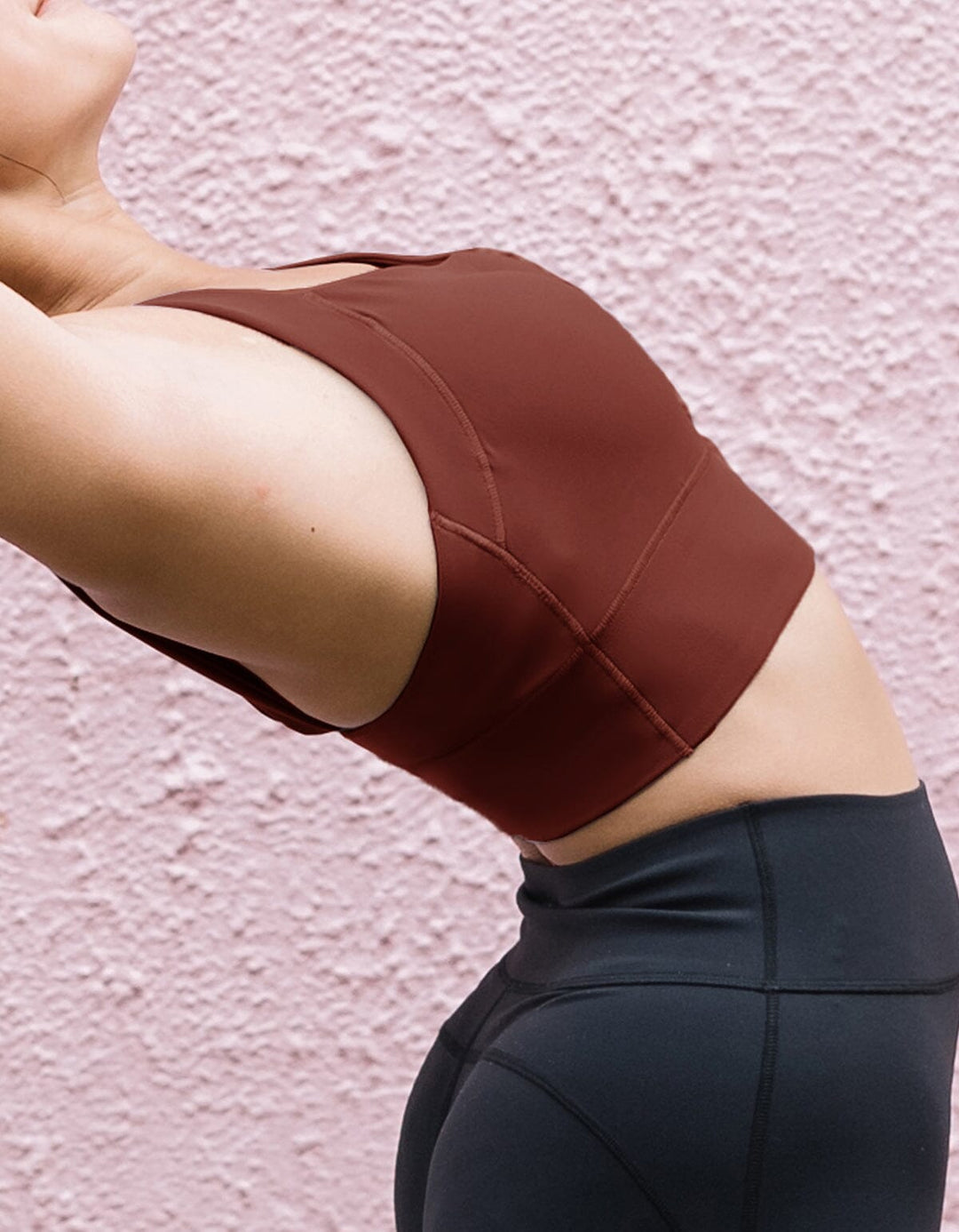 Skin Feel Medium Impact Sports Bra Medium Impact Her own words SPORTS Deep Mahogany 70B 