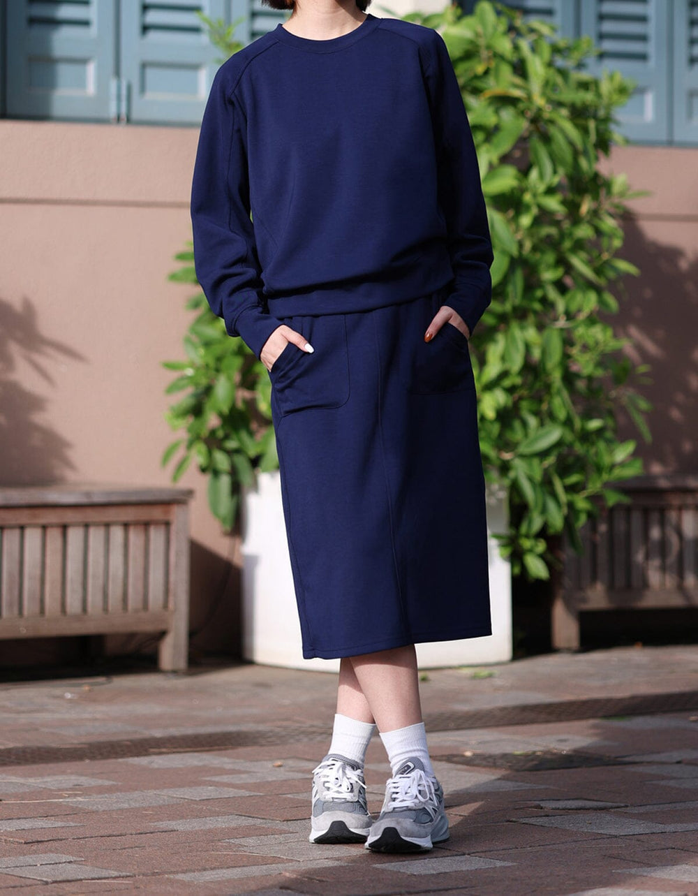 COZY Midi Skirt Skirt Her own words SPORTS Night Sky S 