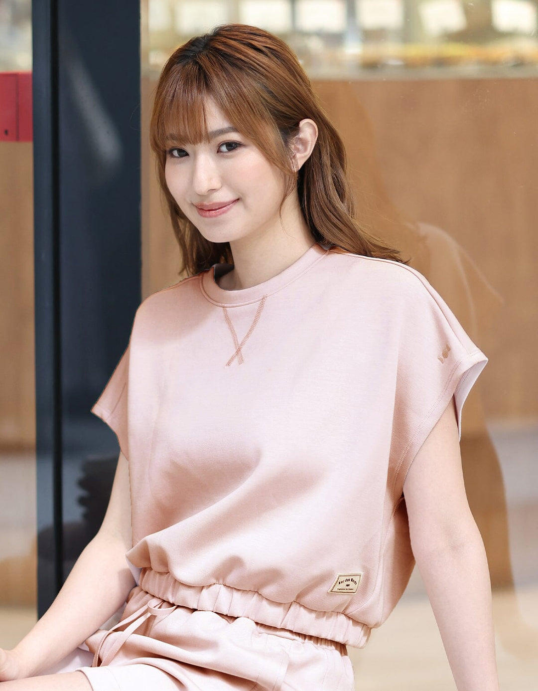 COZY Loose Fit Crop Short Sleeve Short Sleeve Her own words SPORTS 
