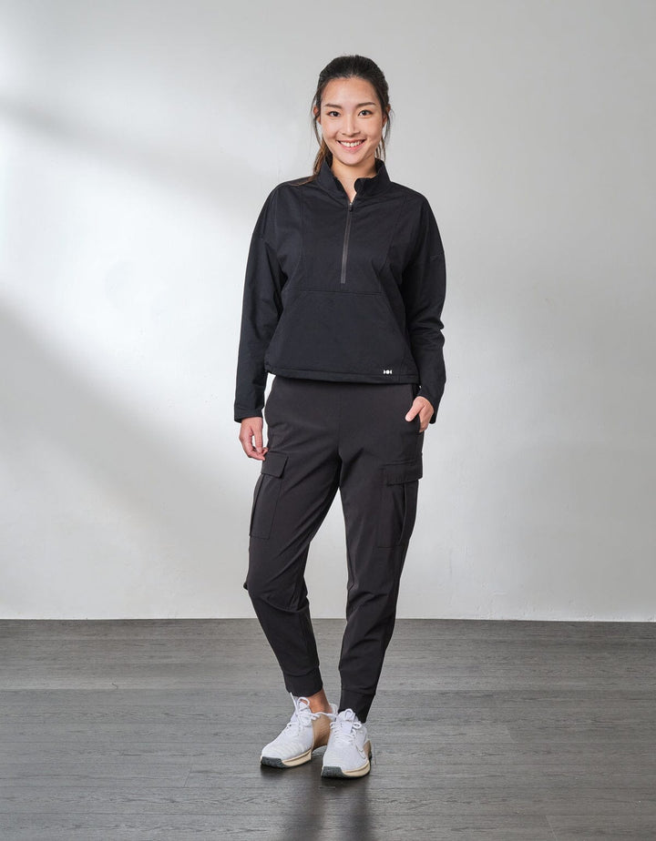 HOW-STAYDRY Mid Waist Full Length Quick Dry Cargo Jogger Jogger Her own words SPORTS 