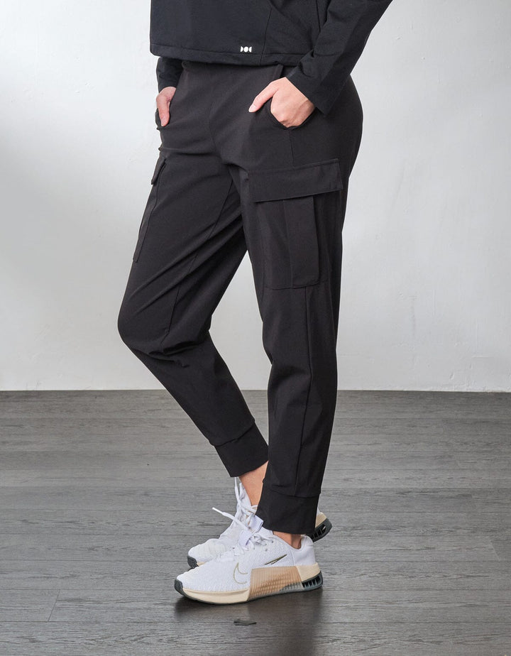 HOW- STAYDRY Mid Waist Full Length Quick Dry Cargo Jogger Jogger Her own words SPORTS 