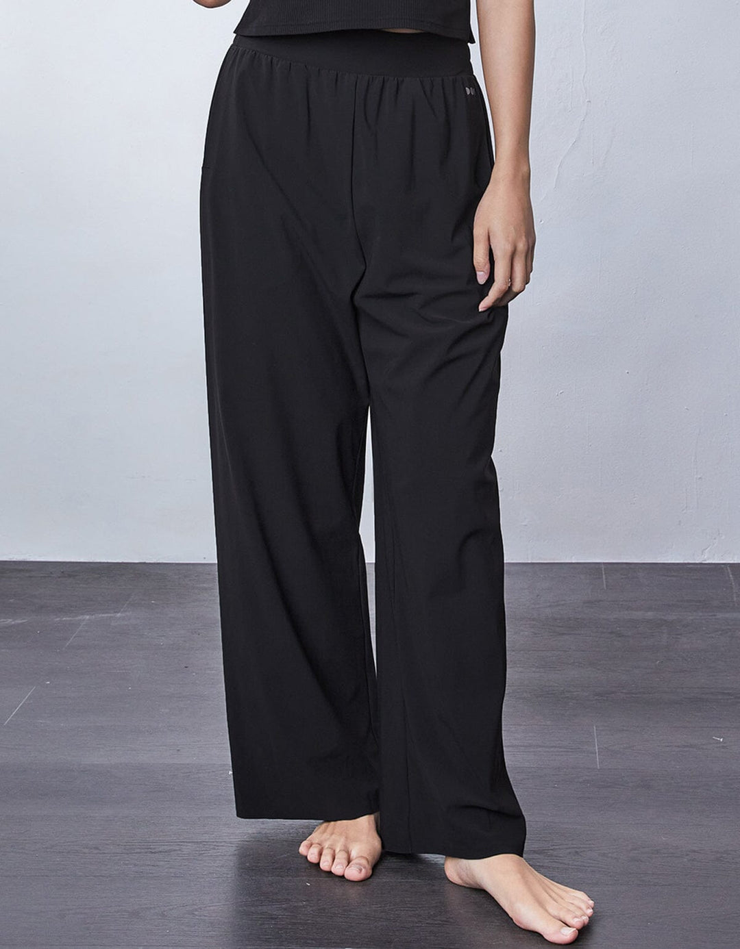 HOW-STAYDRY High Waist Cool Touch Straight Leg Ankle Pants Wide Leg Her own words SPORTS 