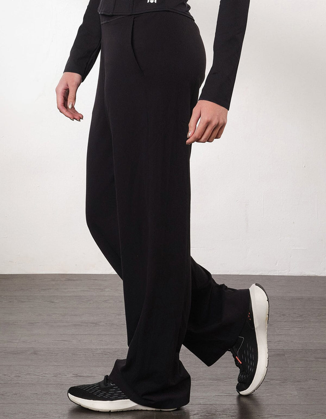 Ribbed UV Protection High Waist Straight Leg Full Length Pants Leggings Her own words SPORTS 