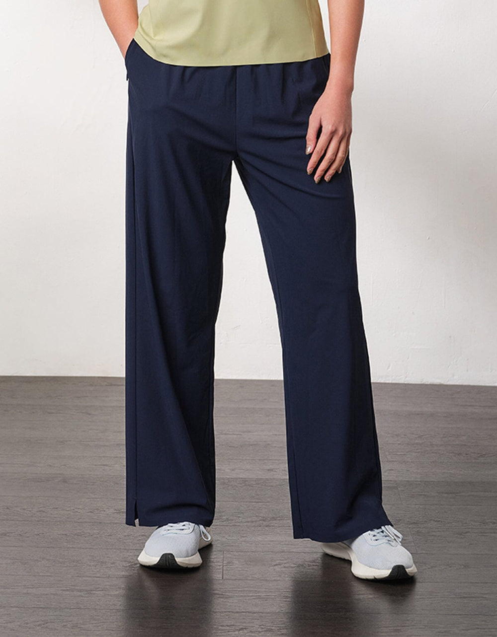 HOW- STAYDRY High-Waist Cool Touch Straight Leg Full Length Pants Pants Her own words SPORTS 