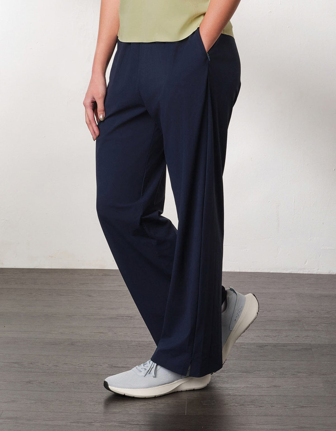 HOW- STAYDRY High-Waist Cool Touch Straight Leg Full Length Pants Pants Her own words SPORTS 