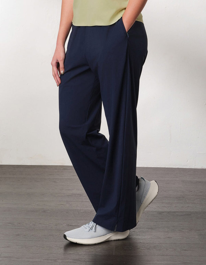HOW- STAYDRY High-Waist Cool Touch Straight Leg Full Length Pants Pants Her own words SPORTS 