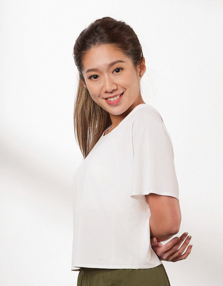 AQUA Quick Dry Mesh Crop Top Tops Her own words SPORTS 