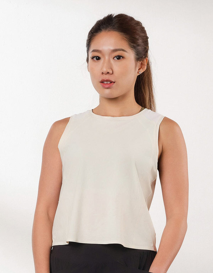 HOW-AIRY Ultra-breathable Cool Touch Quick Dry Crop Top Tops Her own words SPORTS Marshmallow S 