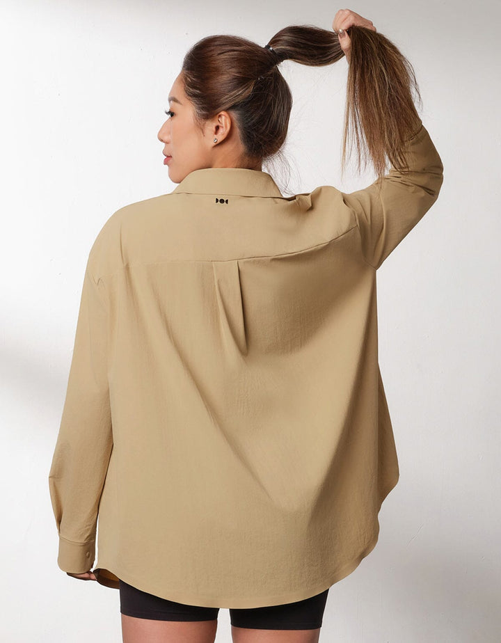 HOW- STAYDRY Iron-free breathable shirt Tops Her own words SPORTS 