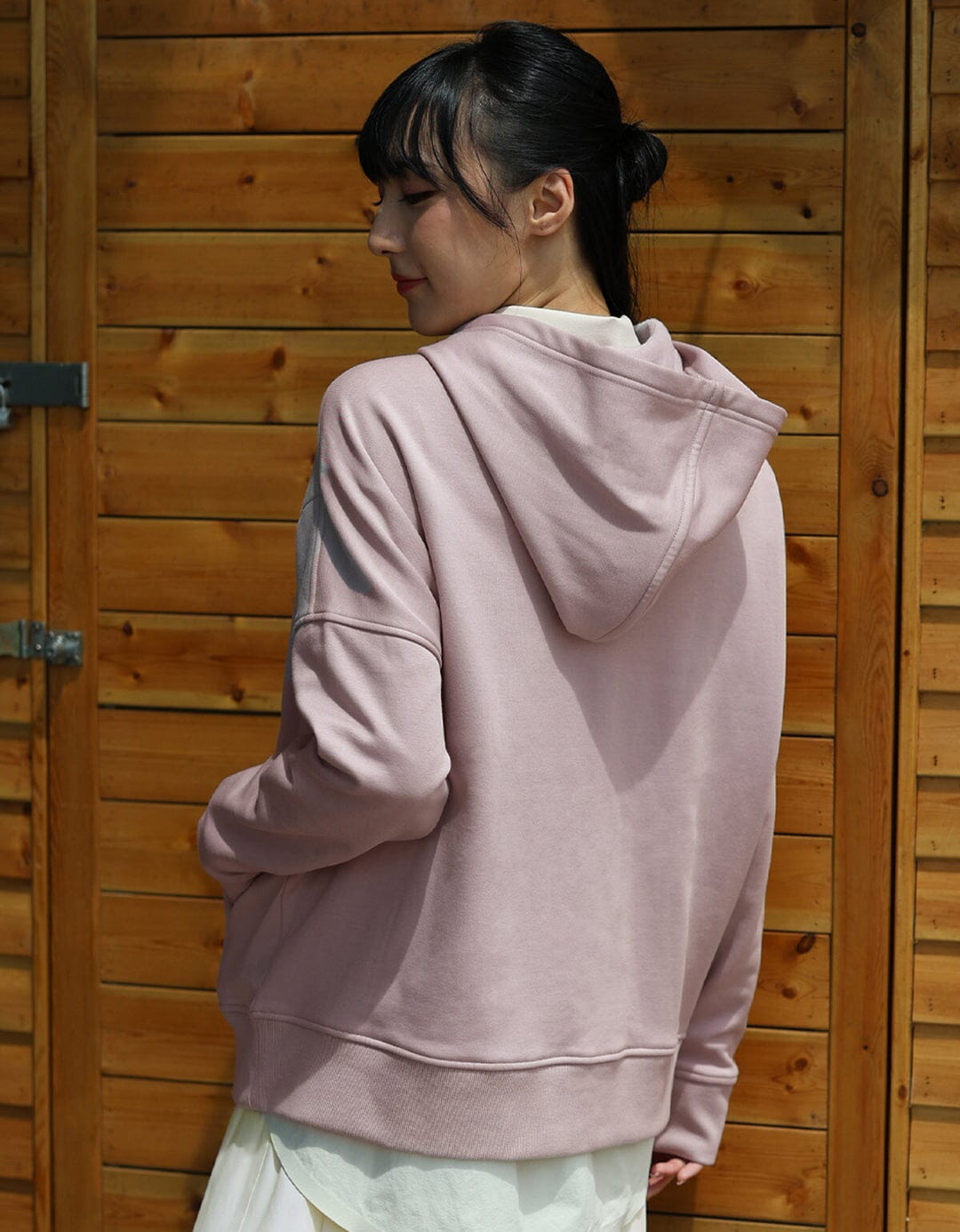 French Terry Oversized Hoodie Long Sleeve Her own words SPORTS 