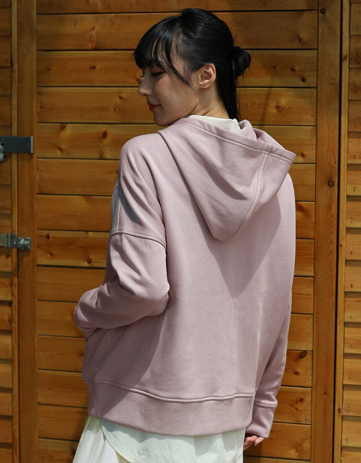 French Terry Oversized Hoodie Long Sleeve Her own words SPORTS 