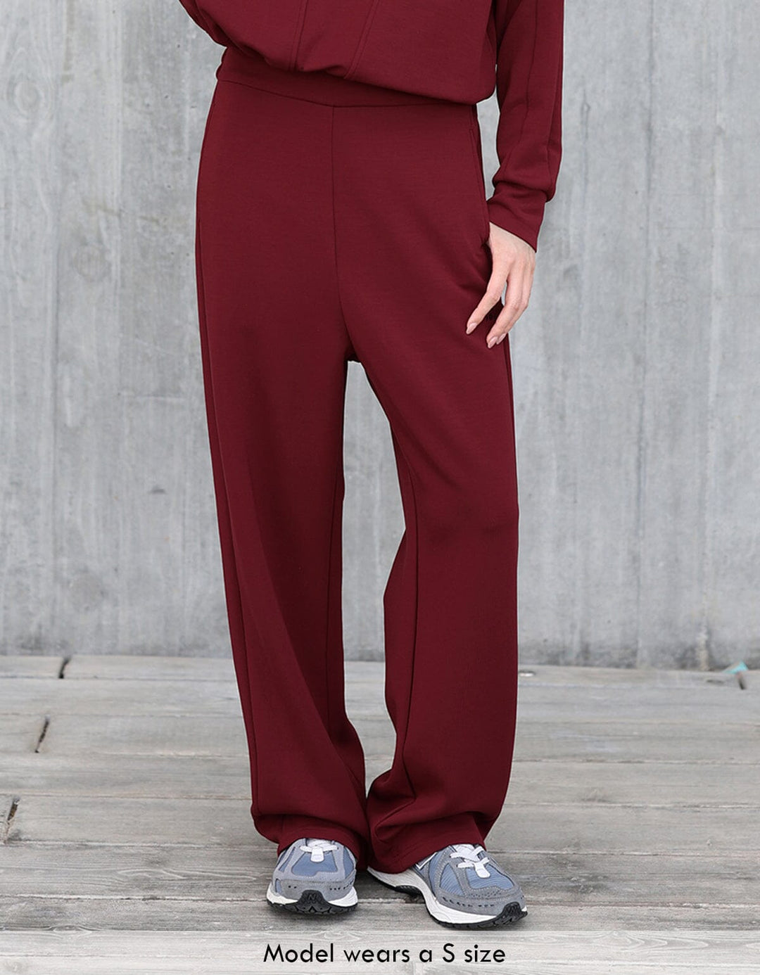 High Waist Straight Leg Full Length Pants Wide Leg Her own words SPORTS 