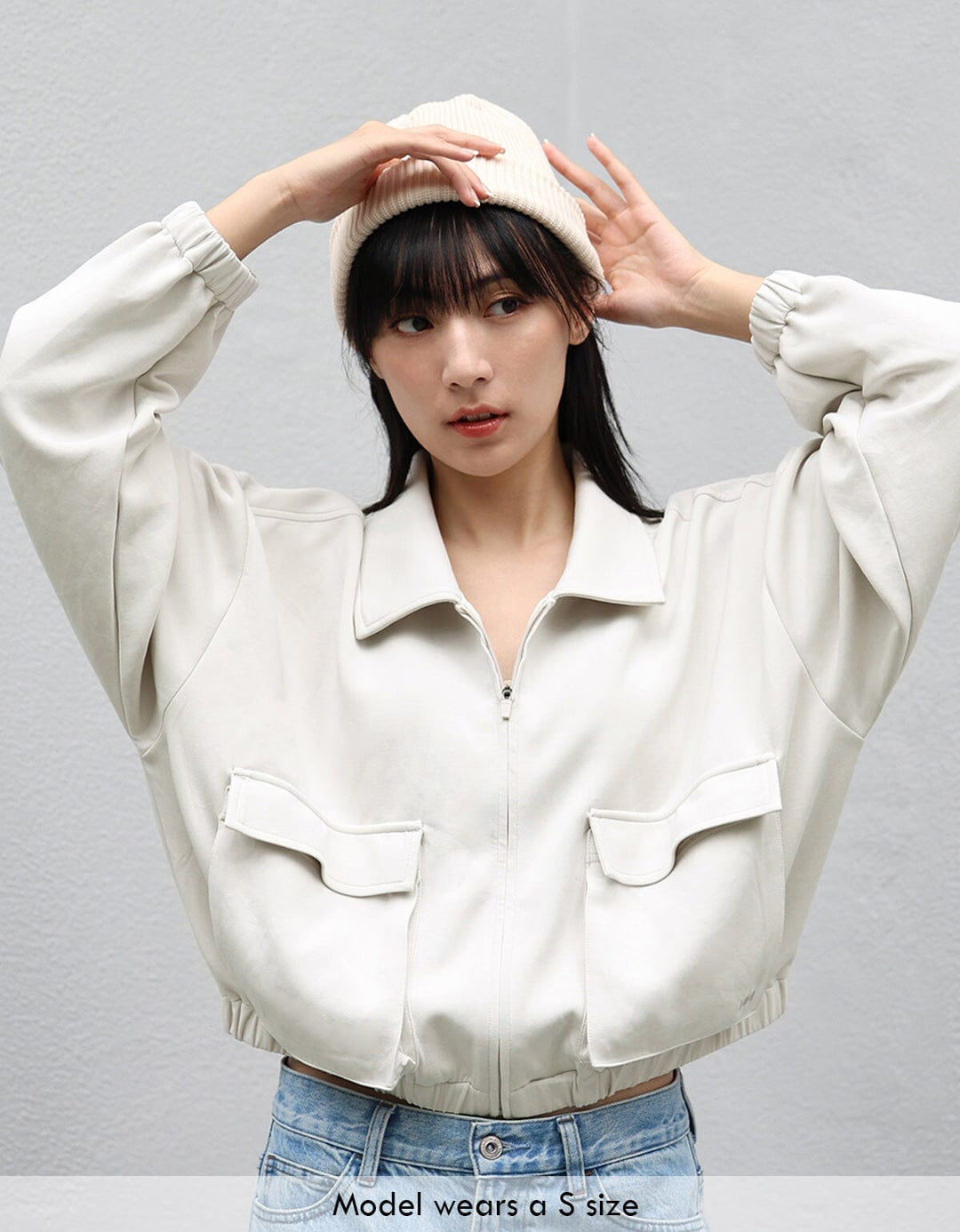 Long Sleeve Sweatshirt Jacket Jacket Her own words SPORTS 