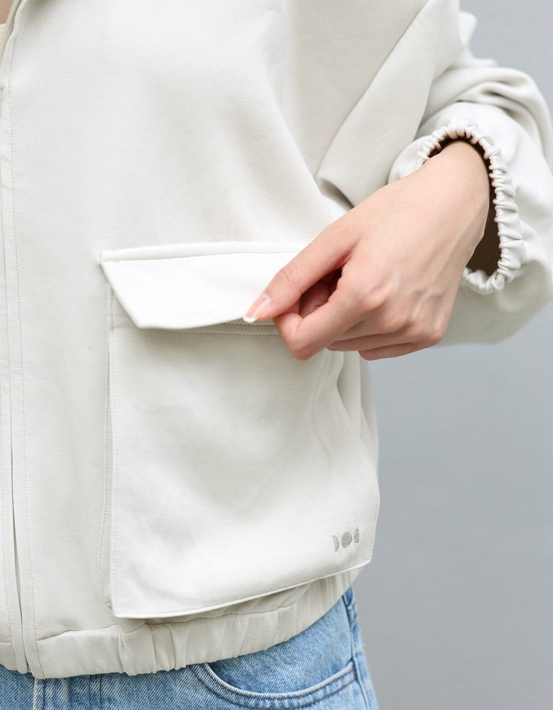 Long Sleeve Sweatshirt Jacket Jacket Her own words SPORTS High Rise S 