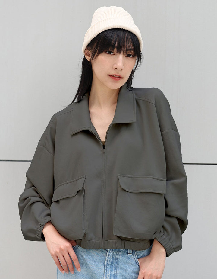 Long Sleeve Sweatshirt Jacket Tops Her own words SPORTS 