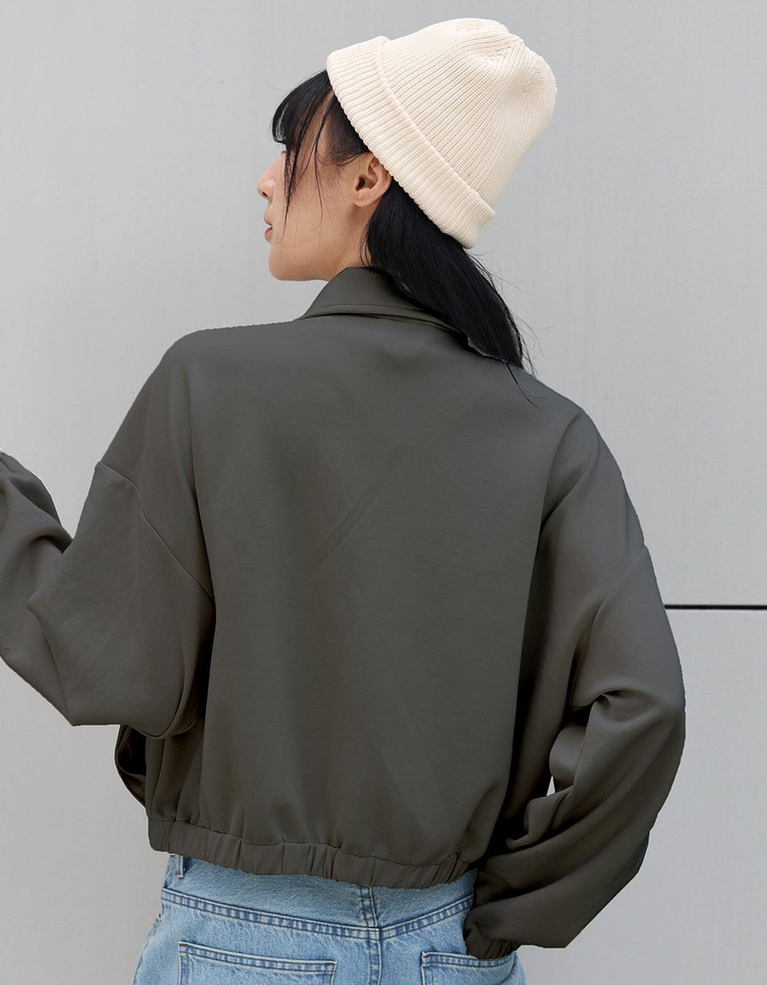 Long Sleeve Sweatshirt Jacket Tops Her own words SPORTS 