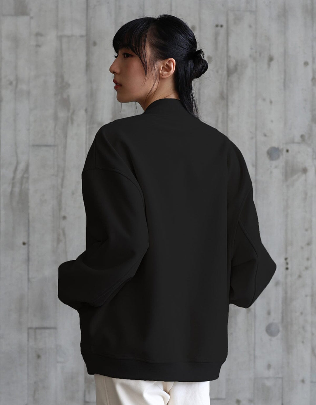 Oversized Warm Varsity Jacket Long Sleeve Her own words SPORTS 