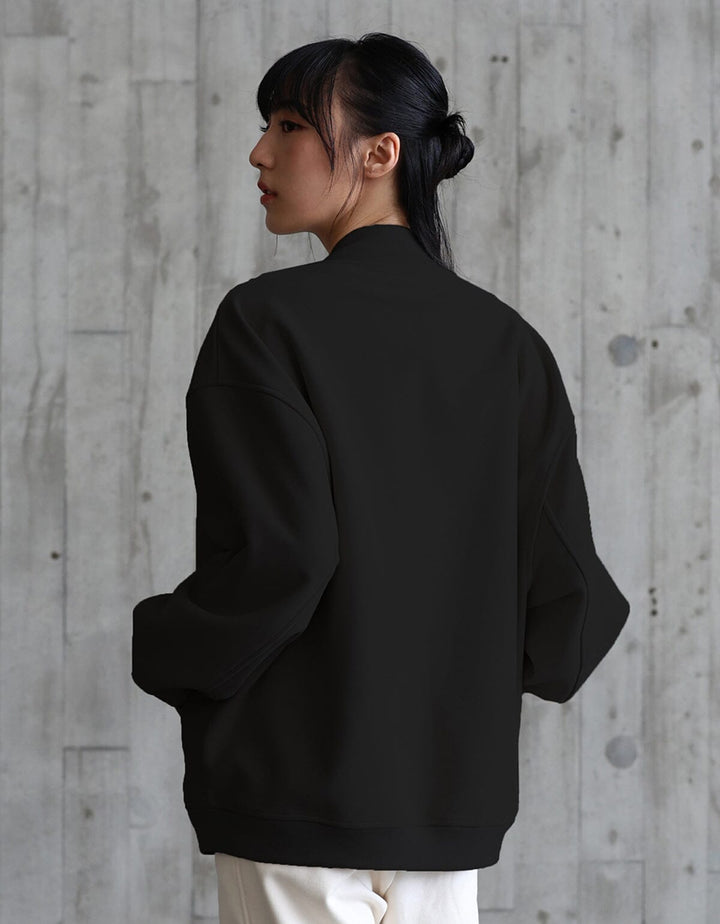 Oversized Warm Varsity Jacket Long Sleeve Her own words SPORTS 