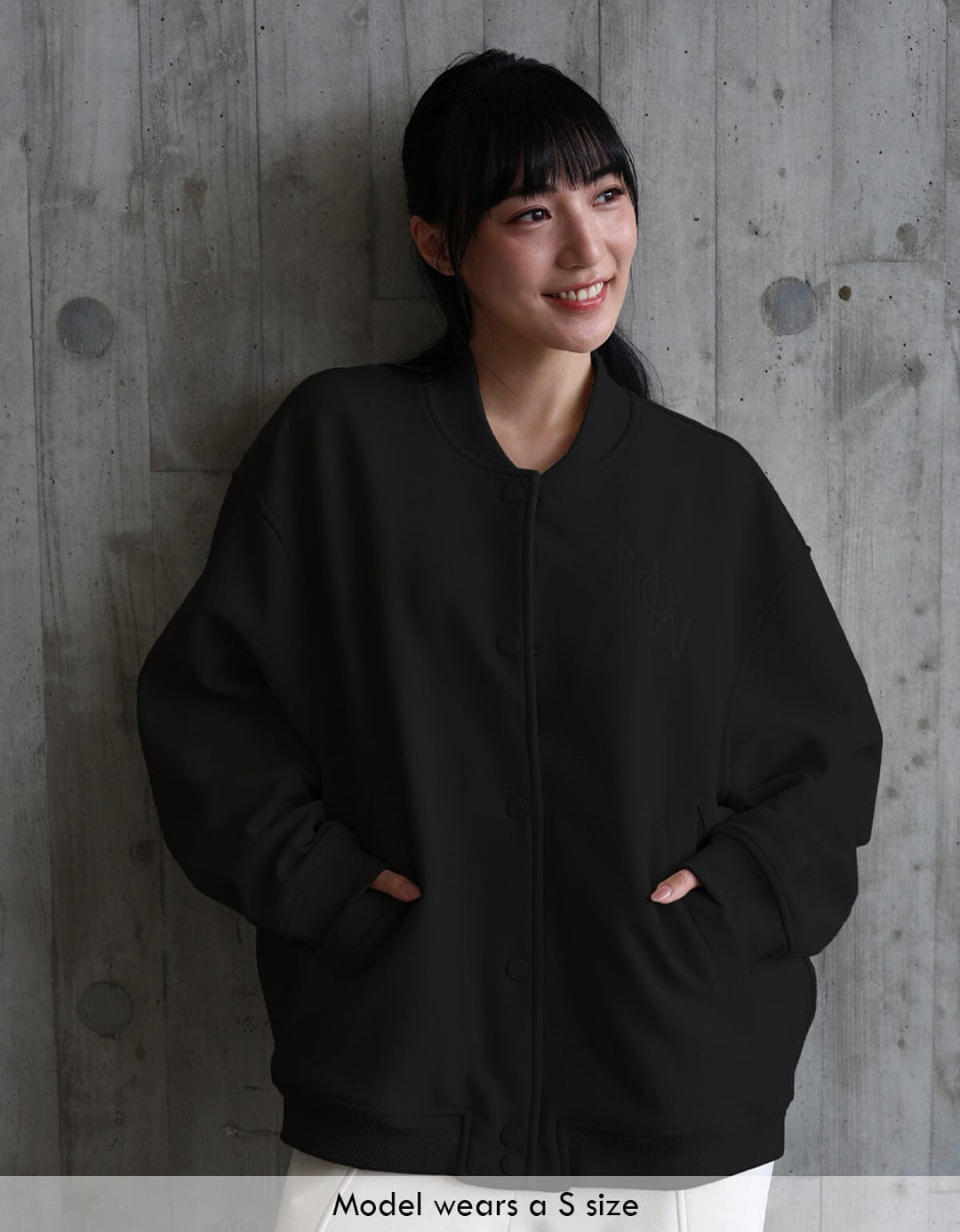 Oversized Warm Varsity Jacket Long Sleeve Her own words SPORTS 