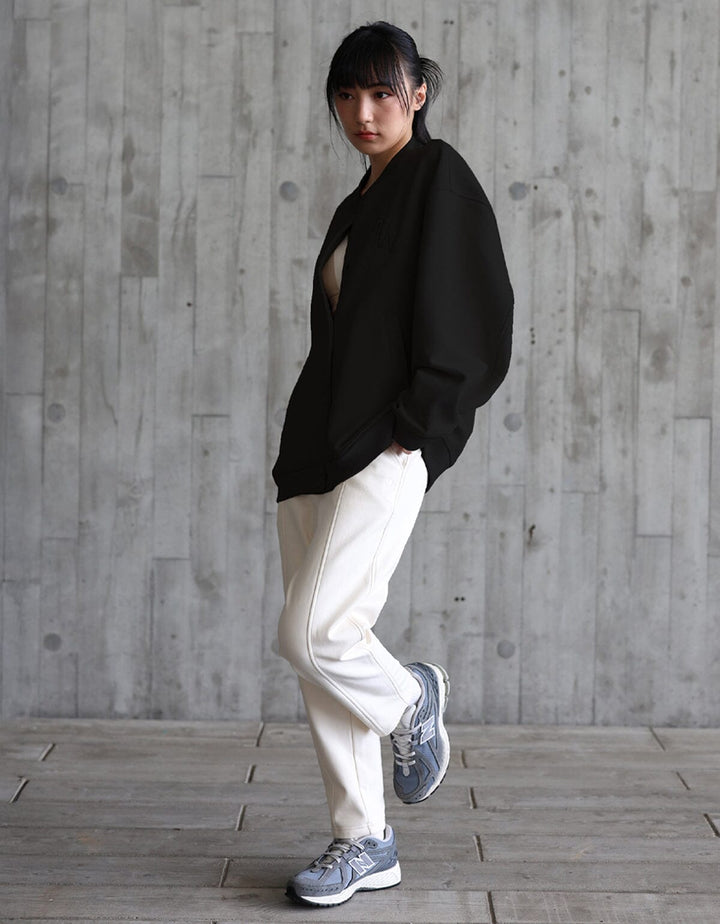 Oversized Warm Varsity Jacket Long Sleeve Her own words SPORTS 