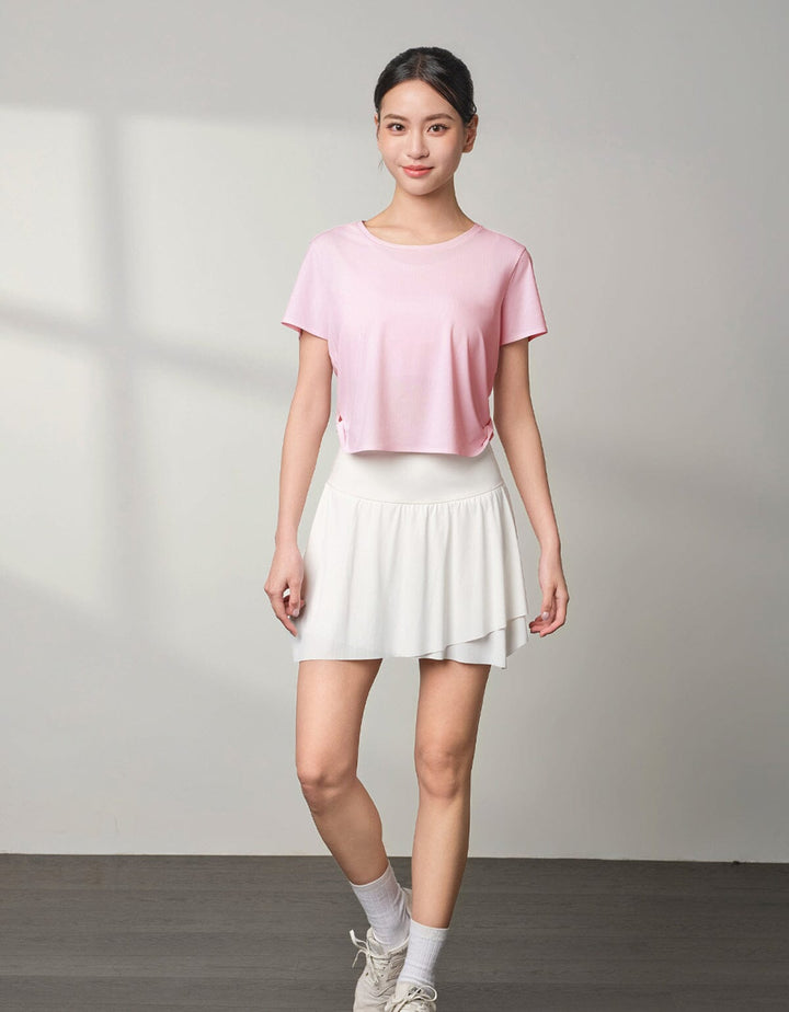 HOW-AIRY Ribbed High Waist Tennis Skirt Skirt Her own words SPORTS 