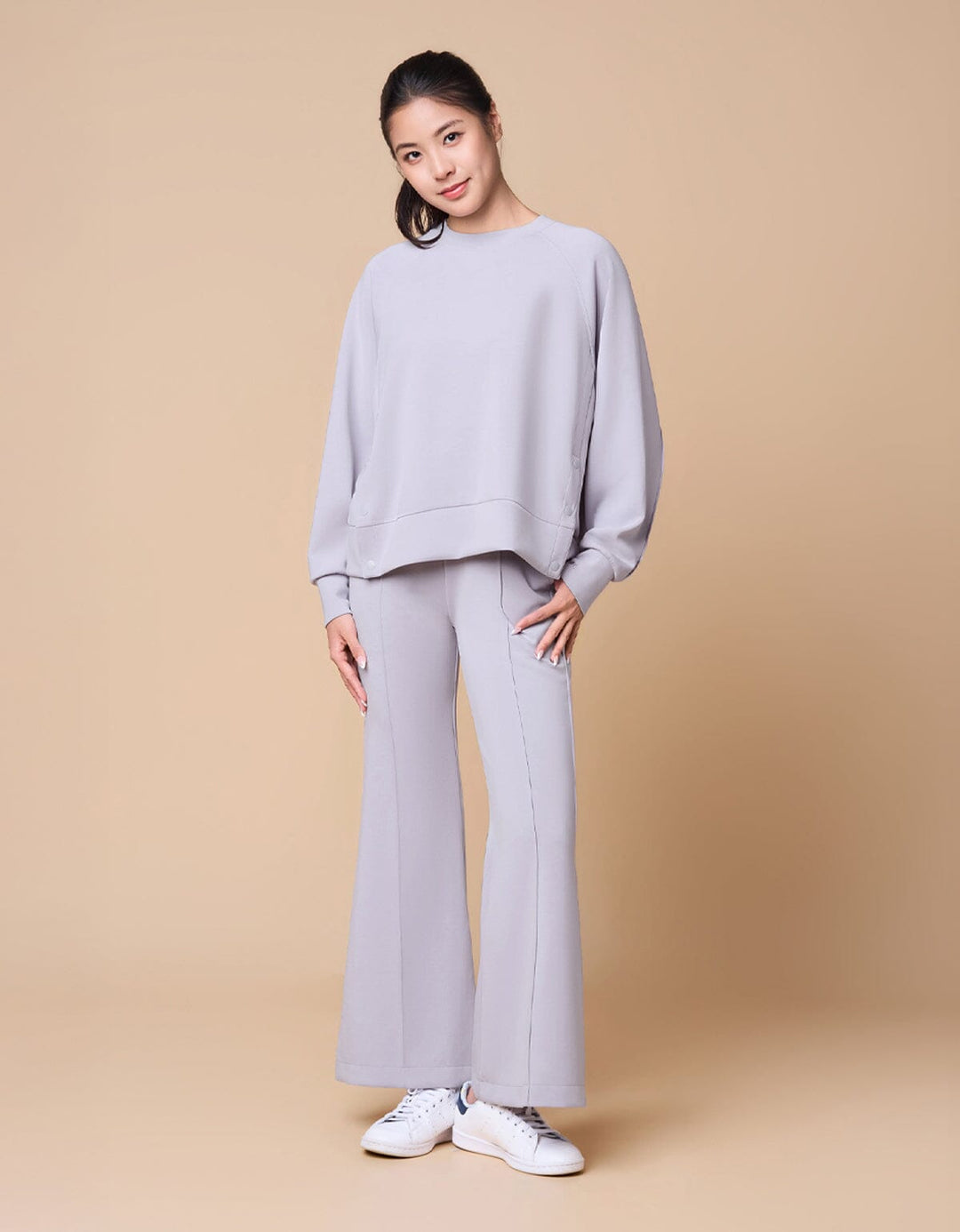 COZY TENCEL Draw Sting Flare Leg Pants Flare Her own words SPORTS 