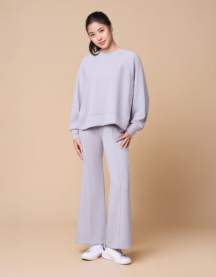 COZY TENCEL Draw Sting Flare Leg Pants Flare Her own words SPORTS 