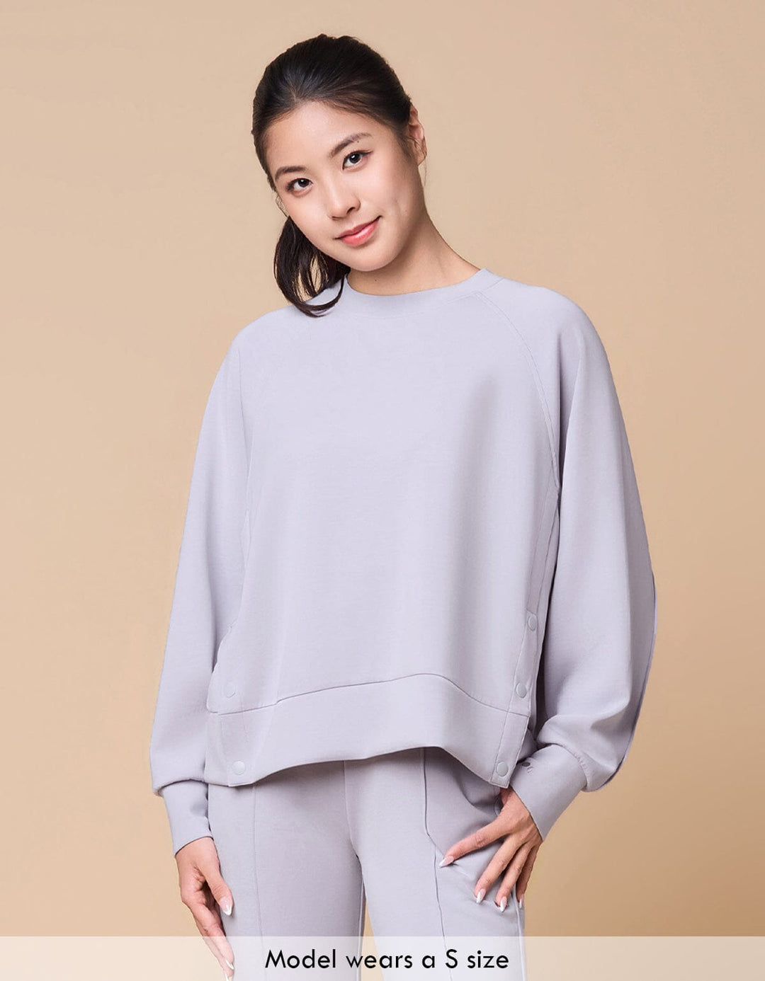 COZY TENCEL Long Sleeve Loose Fit Pullover Long Sleeve Her own words SPORTS 