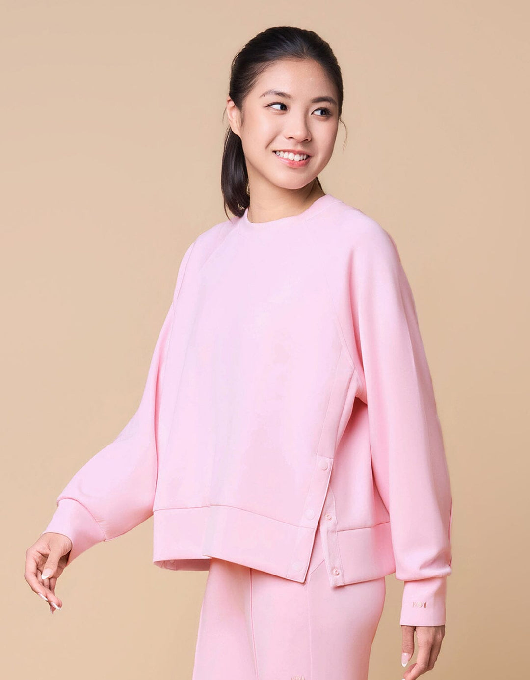 COZY TENCEL Long Sleeve Loose Fit Pullover Long Sleeve Her own words SPORTS 
