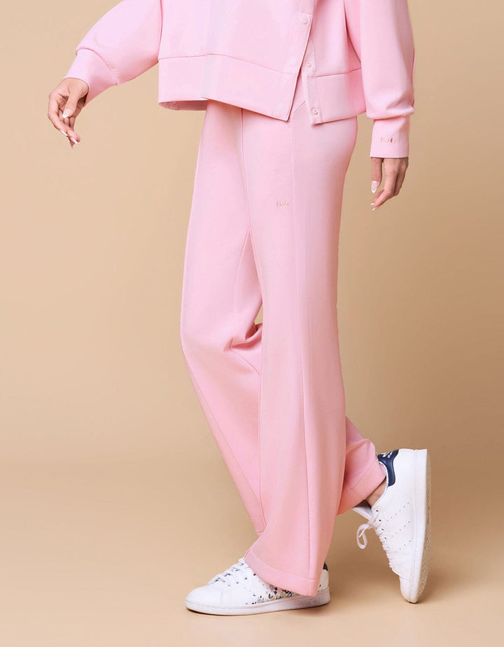 COZY TENCEL Draw Sting Flare Leg Pants Flare Her own words SPORTS Barely Pink S 