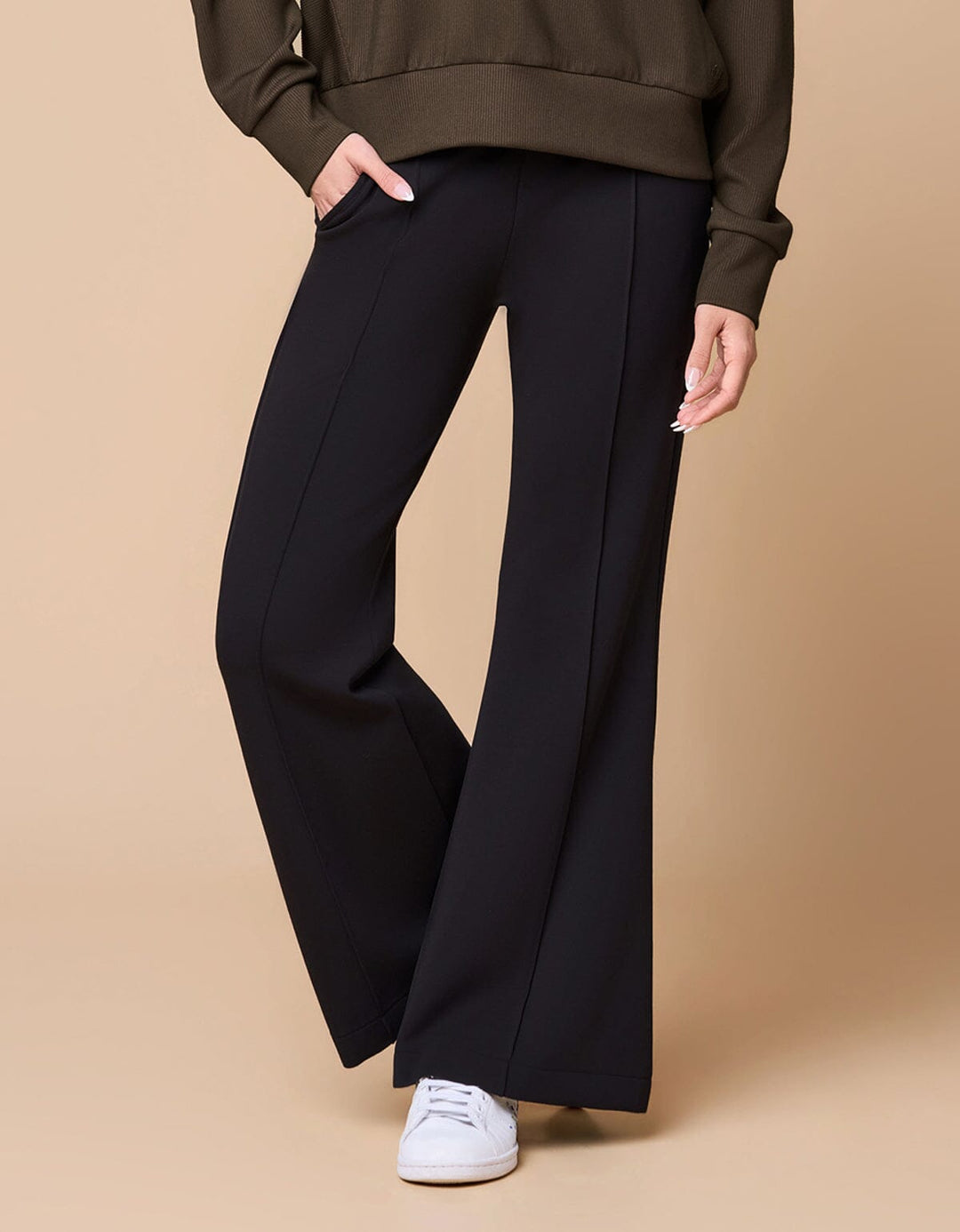 COZY TENCEL Draw Sting Flare Leg Pants Flare Her own words SPORTS 
