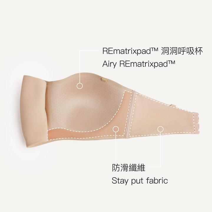 Solution Airy REmatrixpad™ Non Wired Lightly Lined Strapless Bra Bra Her own words 