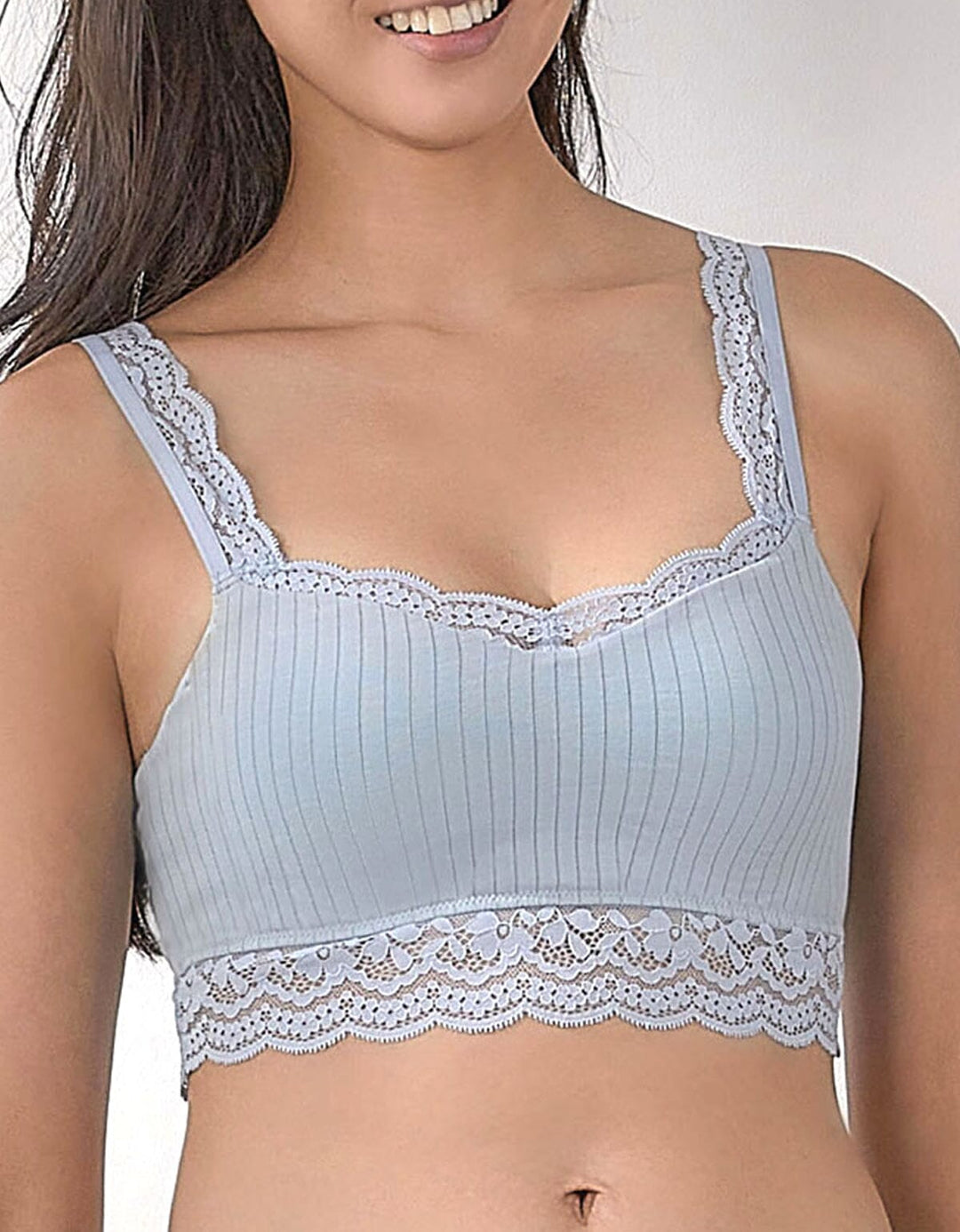 COTTON Longline Bra Top Bra Her own words 