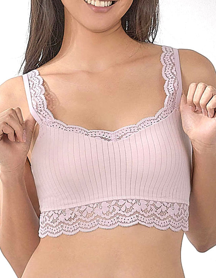 COTTON Longline Bra Top Bra Her own words 