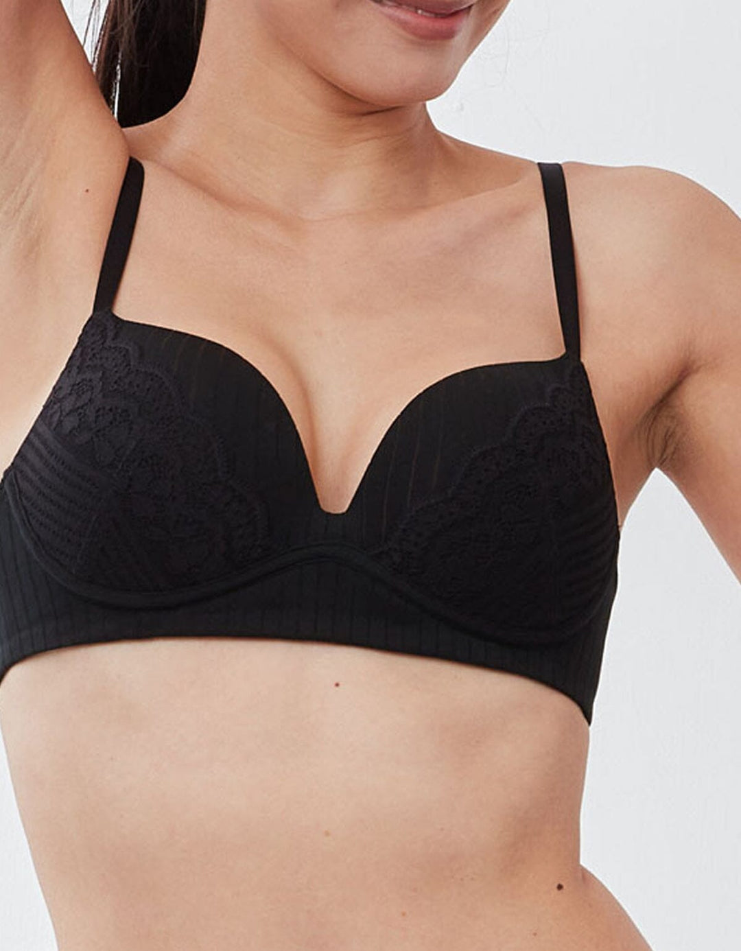 W-Shape Support Non Wired Push Up Cotton Bra Bra Her own words 