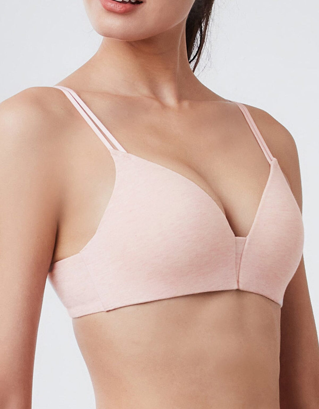 ORGANIC COTTON AIRY REmatrixpad™ Non Wired Bra Bra Her own words Pink Melange 70A 