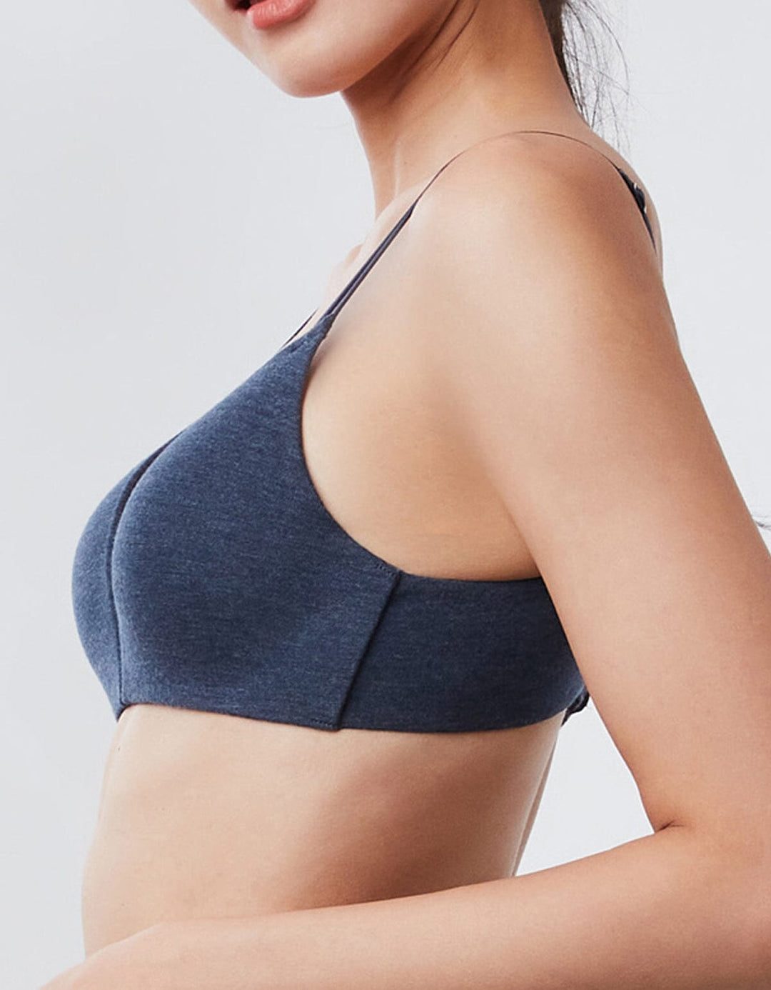 ORGANIC COTTON AIRY REmatrixpad™ Non Wired Bra Bra Her own words Teal Melange 70A 