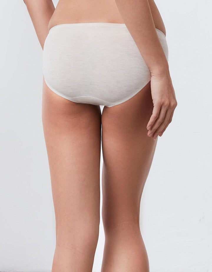 ORGANIC COTTON Bikini Panty Panty Her own words Oatmeal Melange S 