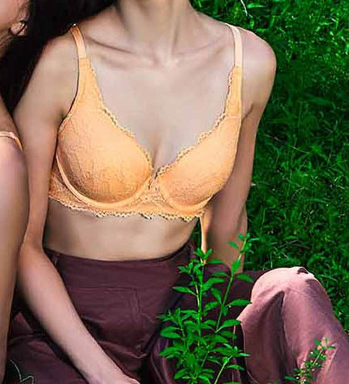SUSTAINABLE REherbafoam™ Soft Touch Full Coverage Lightly Lined Lace Bra Bra Her own words 