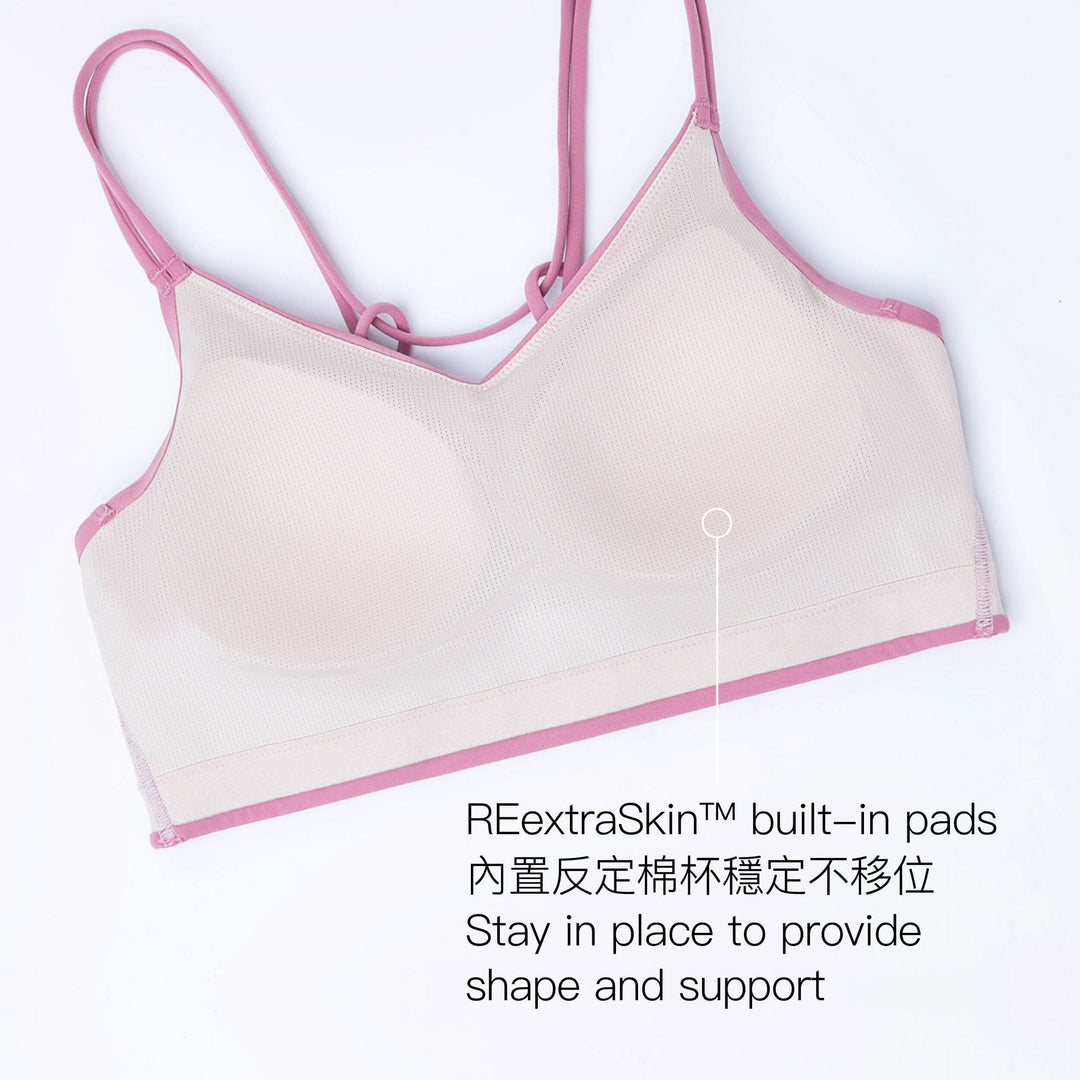 HOW- EFFORTLESS REextraSkin??? UV Protection Medium Impact Yoga Sports Bra Sports Bra Her own words SPORTS 
