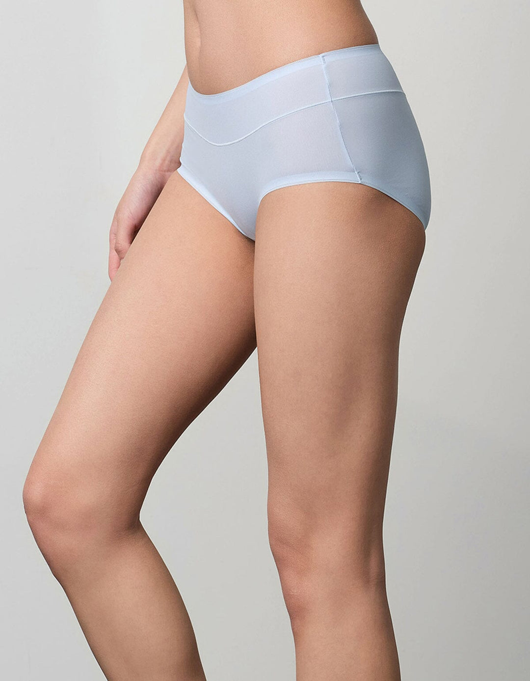 AIRY breathable Ribbed Boyleg Panty Boyleg Her own words Cotton Blue S 