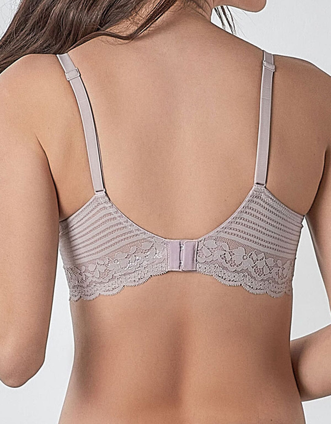 AIRY Spacer Cooling Lightly Lined Lace Bra Bra Her own words Dull Lilac 70B 
