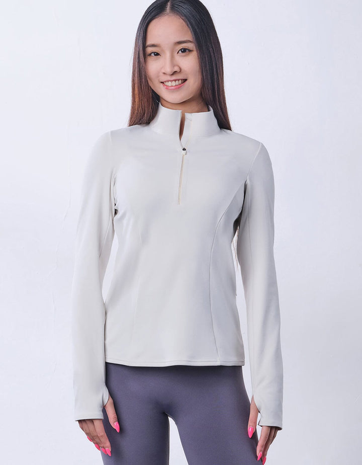 Warm Touch Slim Fit Long Sleeve Half Zip Top Tops Her own words SPORTS 