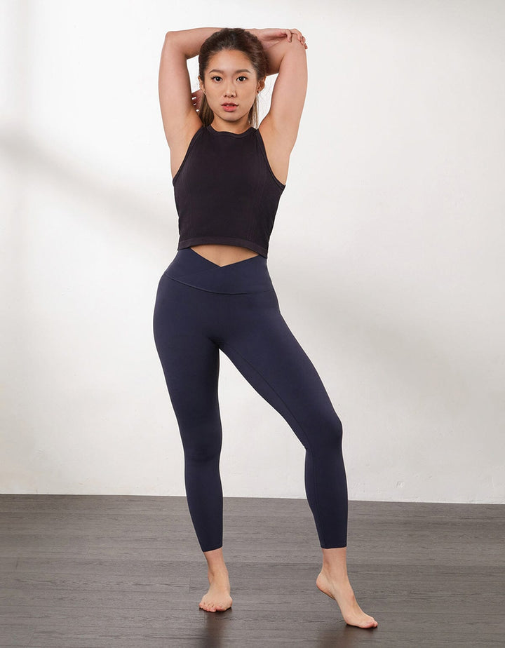 SUSTAINABLE Knit REherbafoam™ REextraSkin™ Low Impact Yoga Crop Top Sports Bra Her own words SPORTS 