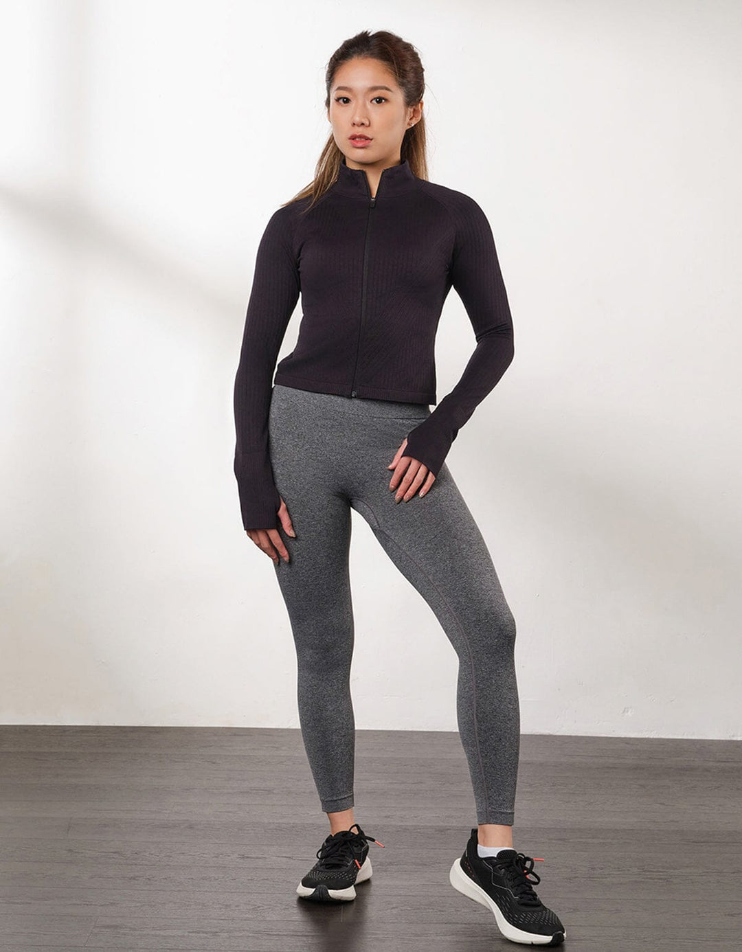 SUSTAINABLE Seamless Knit Slim Fit Crop Jacket Tops Her own words SPORTS 