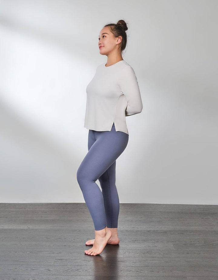 HOW- EFFORTLESS Yoga Long Sleeve Cropped Top Tops Her own words SPORTS 